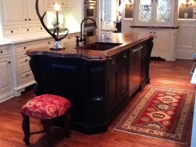 Black Walnut Wood Countertops Traditional Kitchen Atlanta