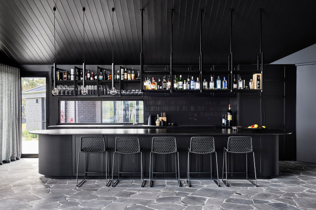 Kitchen contemporary-home-bar