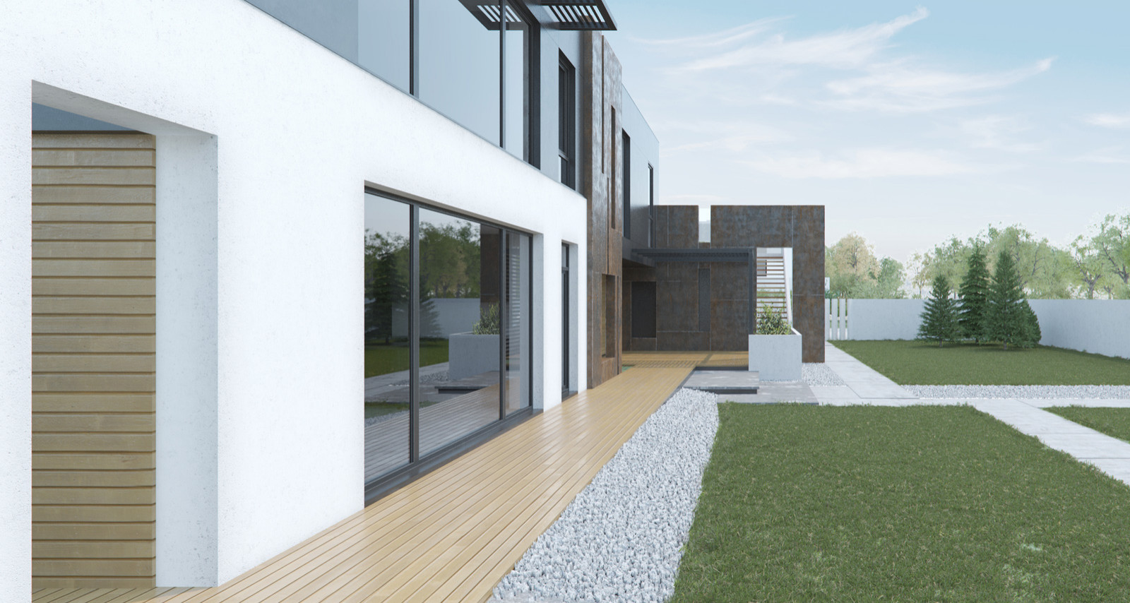 Индивидуальный жилой дом A612 в коттеджном поселке «Алые Паруса»