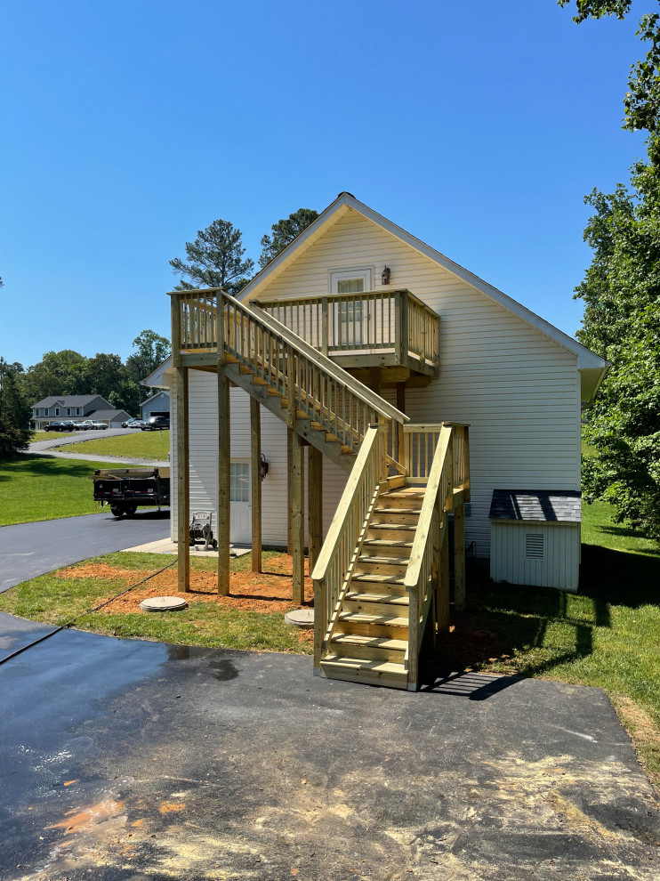 High elevation deck