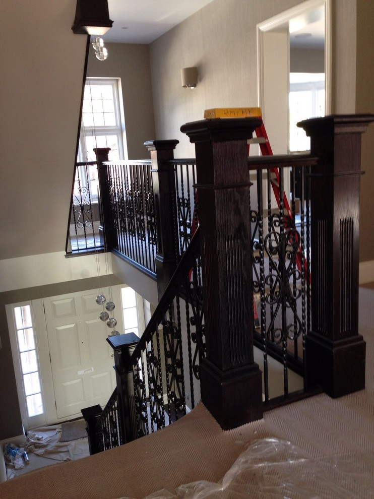 Grand staircase with balustrade