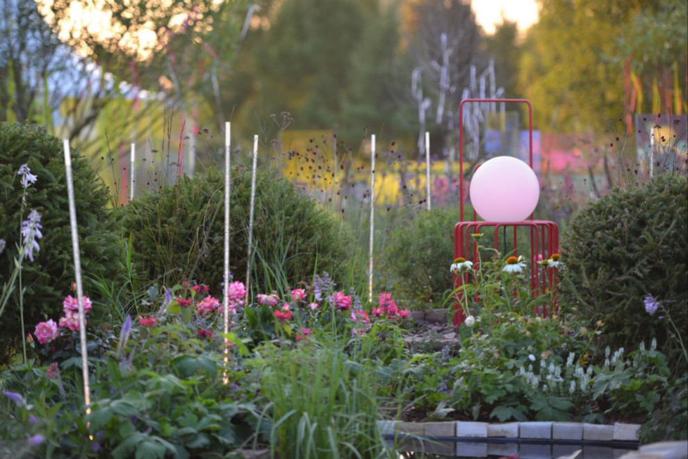 Выставочный сад на фестивале в Царицыне "Видение розы"