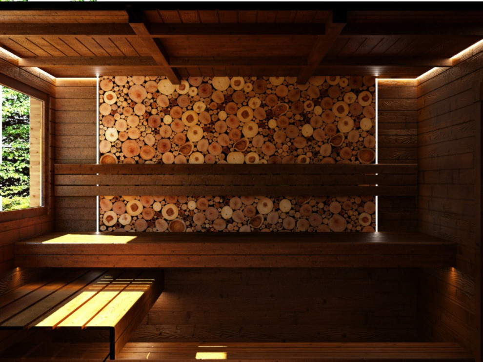 Баня в стиле Шале