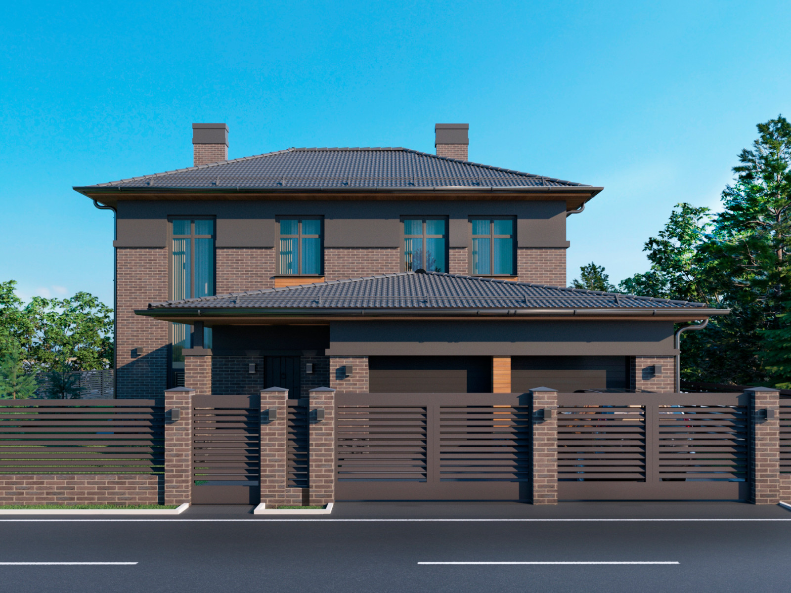 2-х этажный дом п.Ростоши