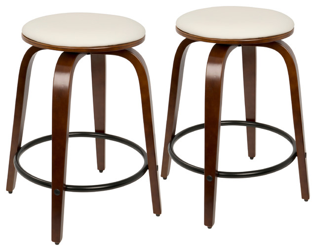 Porto Mid Century Modern Counter Stools Set Of 2 Midcentury Bar Porto Mid Century Modern Counter Stools Set Of 2 Midcentury Bar And By U Furniture Inc