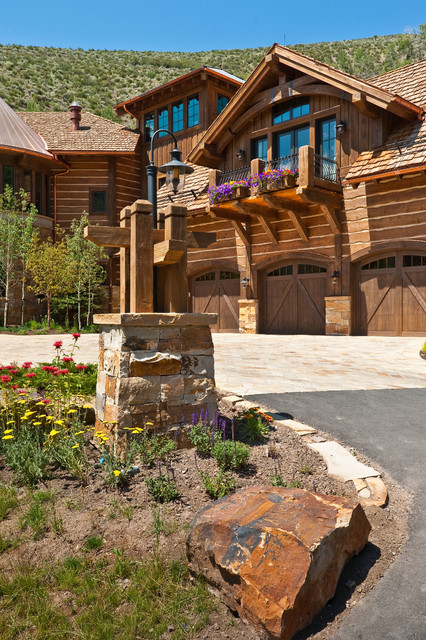 Vail Valley Retreat rustic-house-exterior