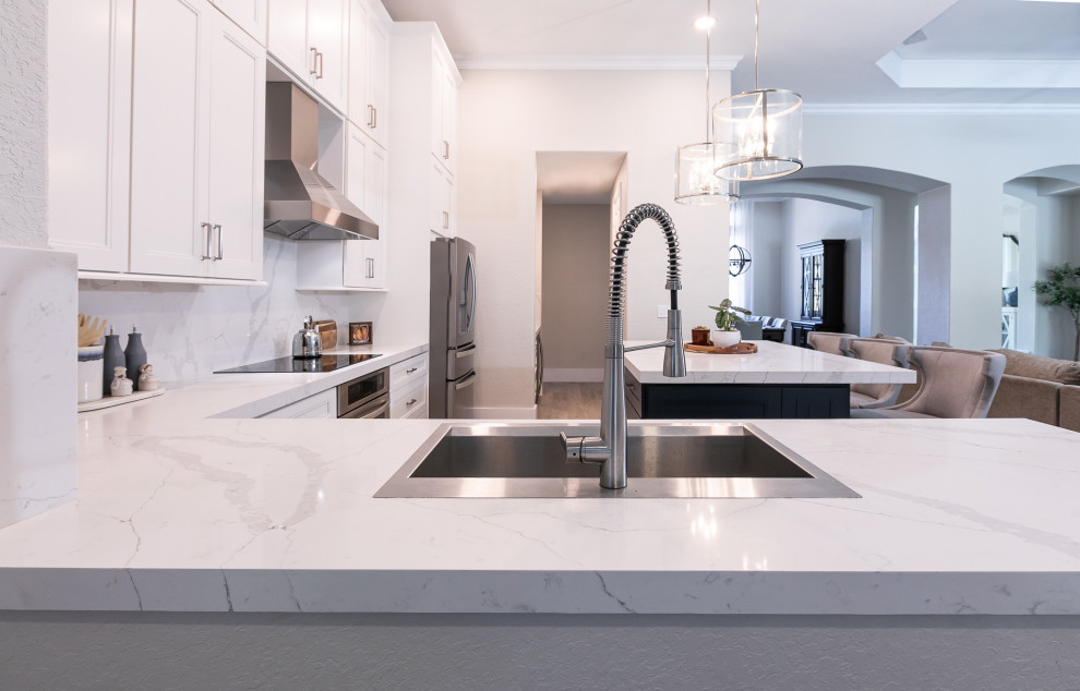 Inspiration for a transitional kitchen remodel in Miami