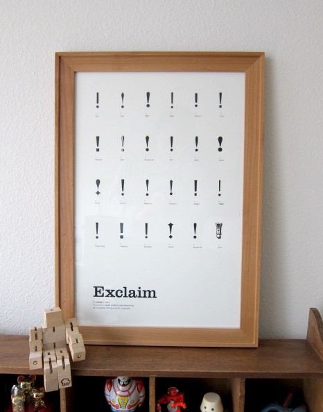 Exclaim Typography Poster by 2 in 1 Design Studio