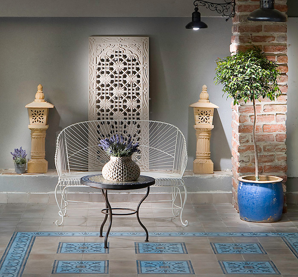 This is an example of an eclectic patio in Other.