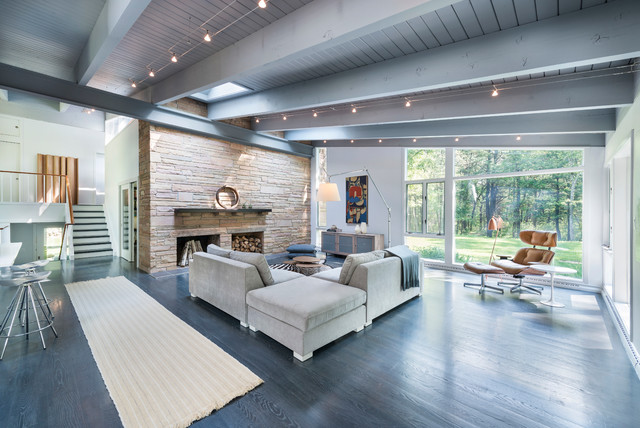 Rosenwald House mid-century-wohnbereich