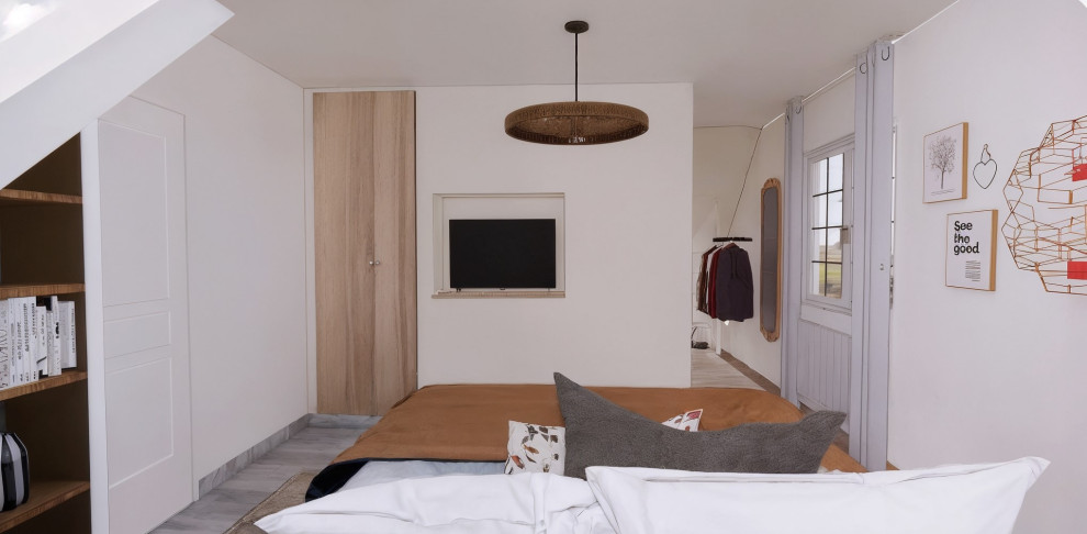 Chambre parentale avec dressing 3D - Neufchâtel en Bray