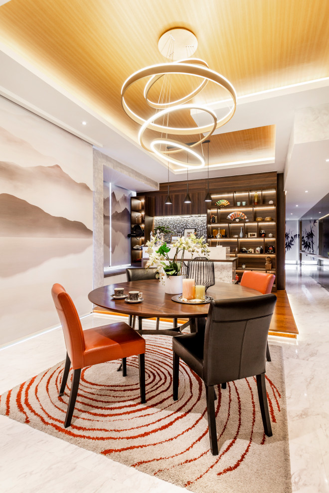 Photo of an Asian dining room in Singapore.