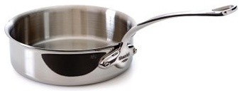 Mauviel M' Cook 5-Ply Stainless 5.8 qt. Saute Pan