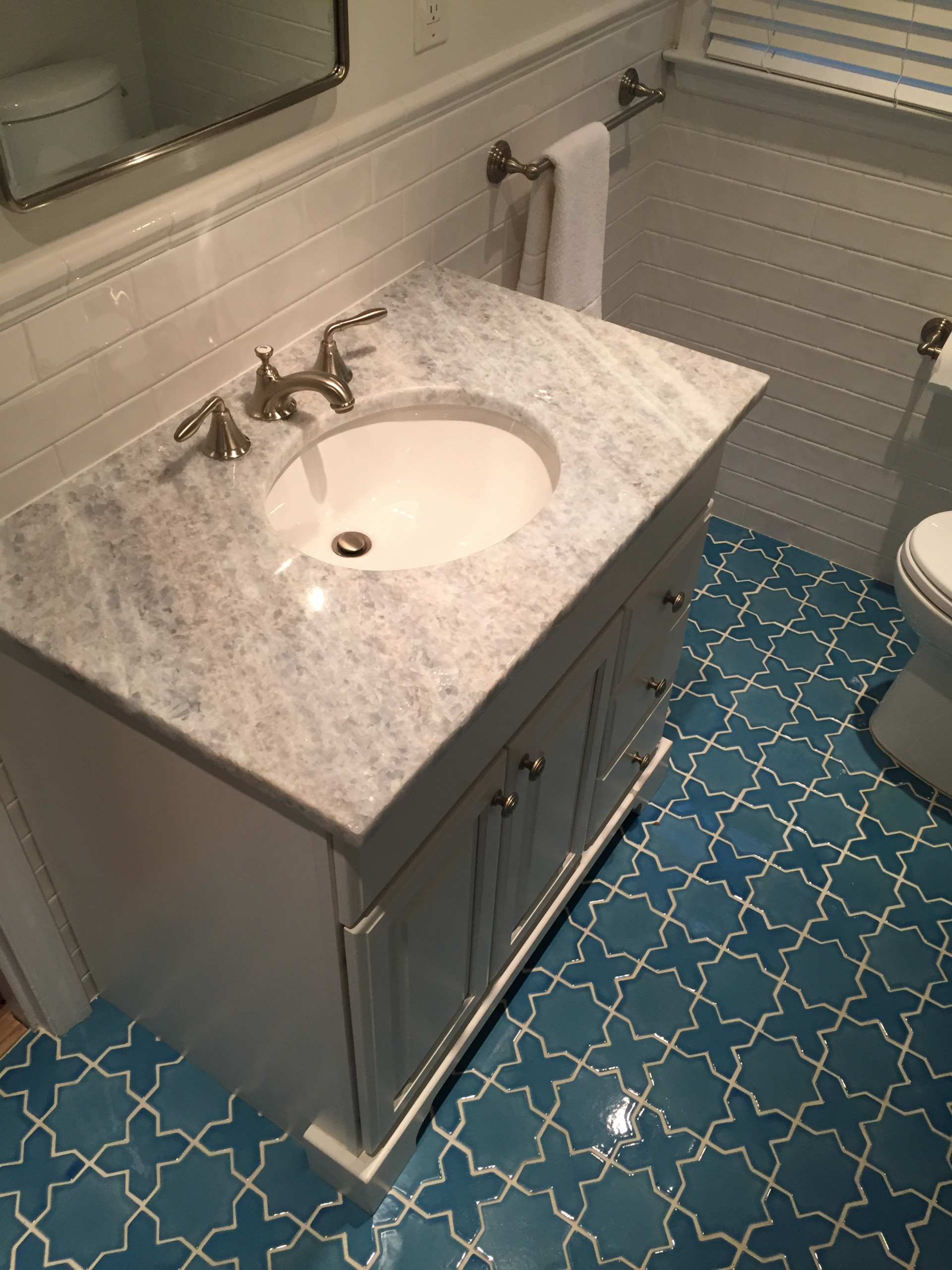 Koch's Master bathroom floor