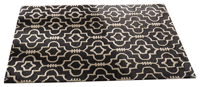 Moorish Morocco Rug, Charcoal, 200x290 cm