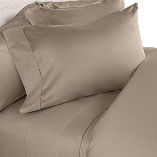 1000TC Egyptian Cotton Sheet Set, Queen, Taupe