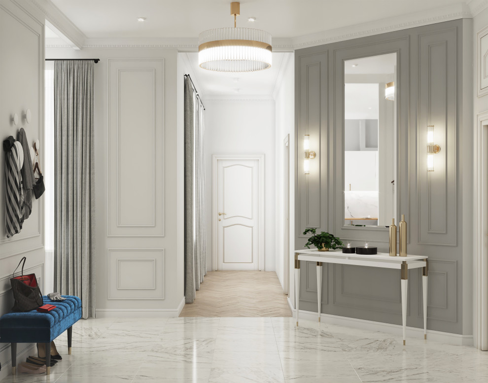 Дизайн проект квартиры в современной классике, Санкт-Петербург
