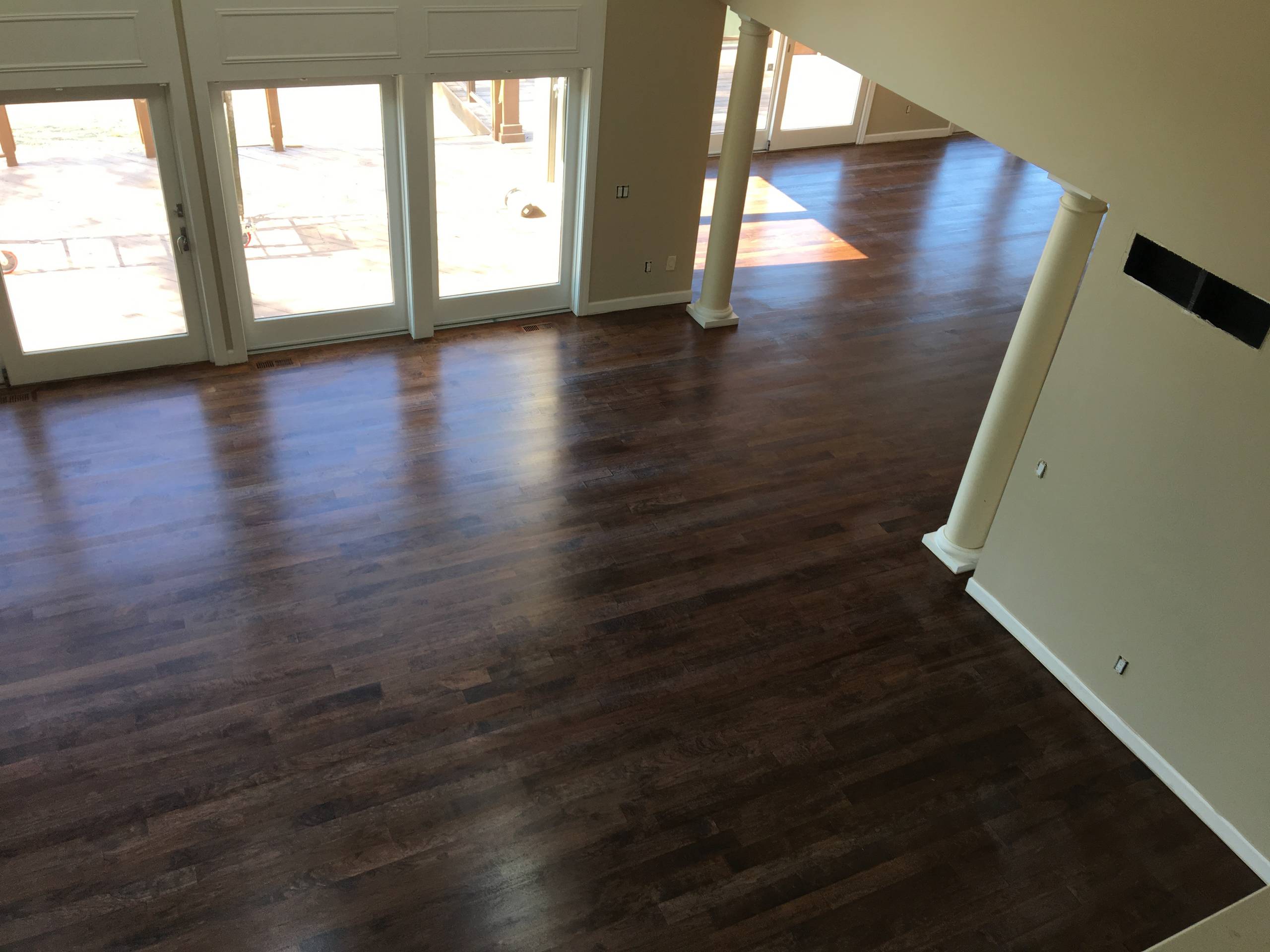 Oxbow Lake Hardwood Flooring and Windows