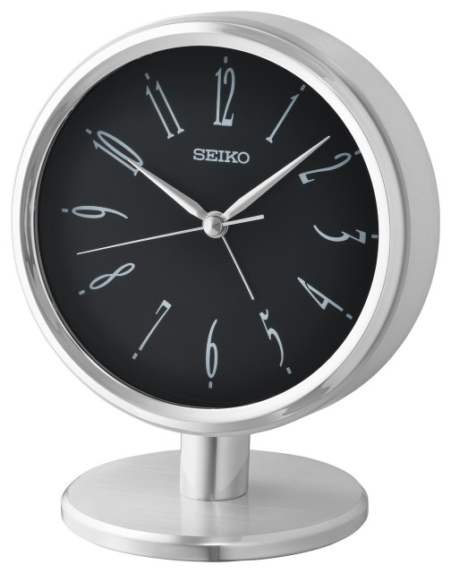 16" Ono Desk and Table Clock, Gold Contemporary Desk And Mantel