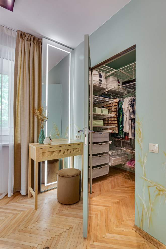 Спальня с журавлями