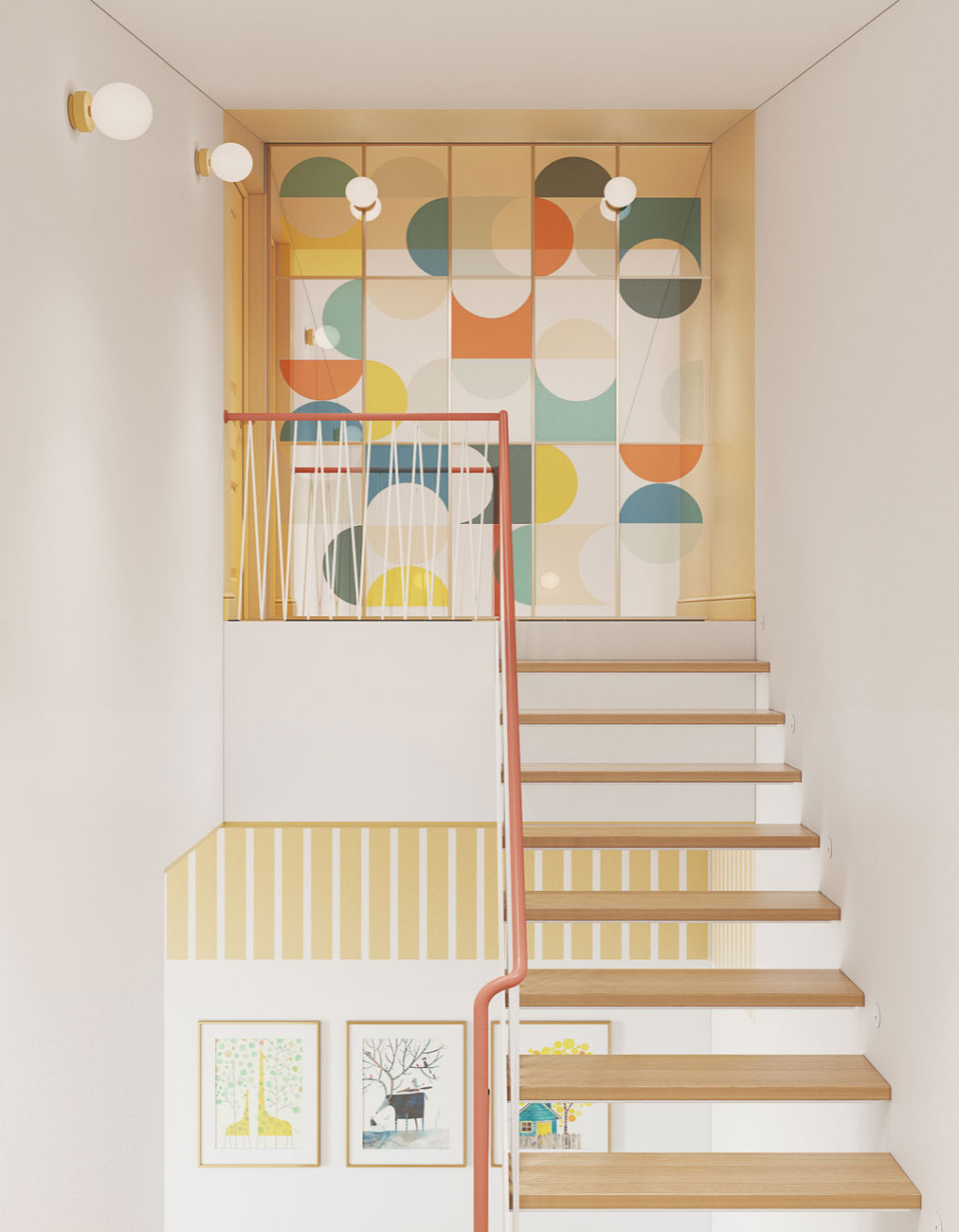 Дизайн интерьера двухуровневой квартиры в г. Раменское