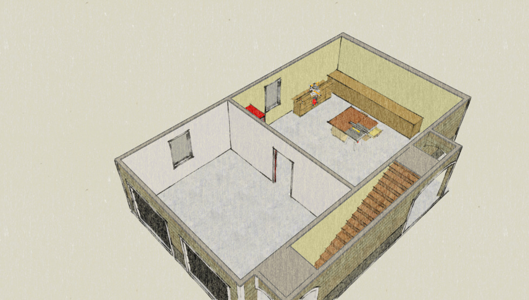 Coastal Garage/woodshop/apartment