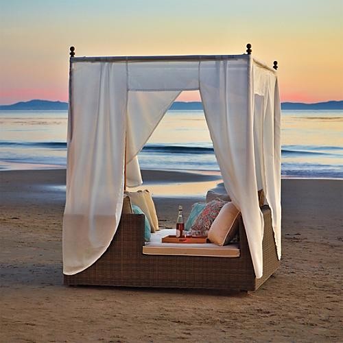 Hyde Park Outdoor Daybed With Canopy Frontgate Patio Furniture Hyde Park Outdoor Daybed With Canopy Frontgate Patio Furniture