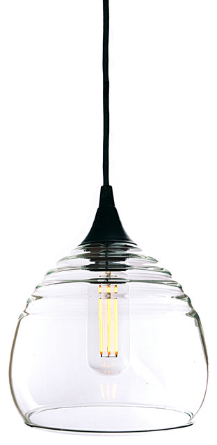 Lucent Pendant No 302b Transitional Lighting By Bicycle Glass Co - Pendant Light With Clear Glass Shade Lucent Pendant No 302b Transitional Lighting By Bicycle Glass Co - Pendant Light With Clear Glass Shade