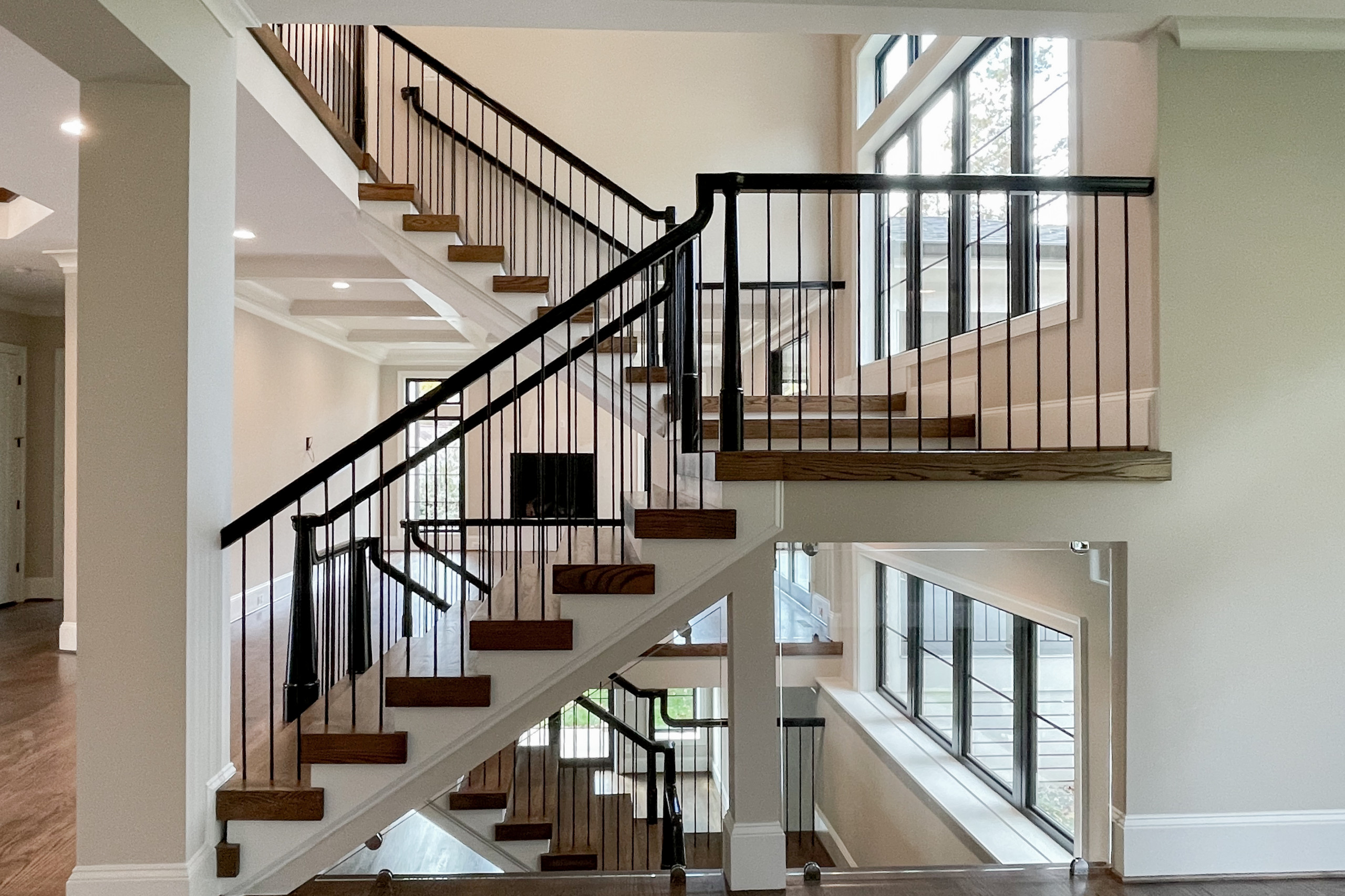 89_Eclectic and Edguy Staircase in French Contemporary Residence, McLean VA 2210