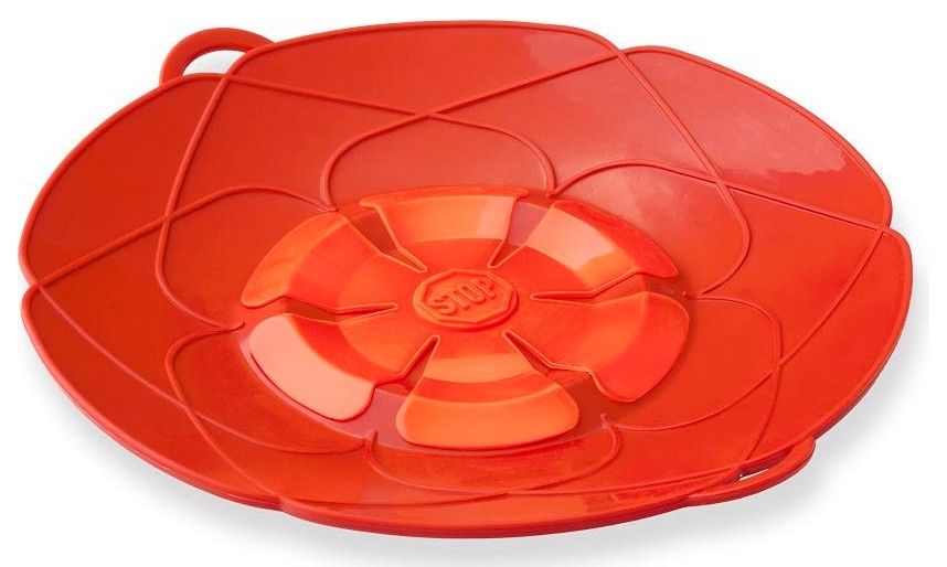 Kuhn Rikon Spill Stopper Over Boil Protector 10" Red