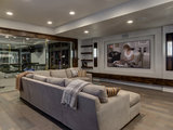 Transitional Family Room by FBC Remodel