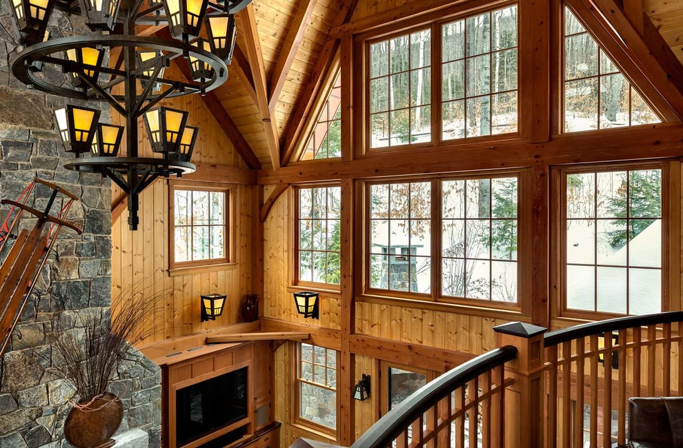 Alpine Ski Home - Rustic - Staircase - Burlington - by Randy Trainor ...