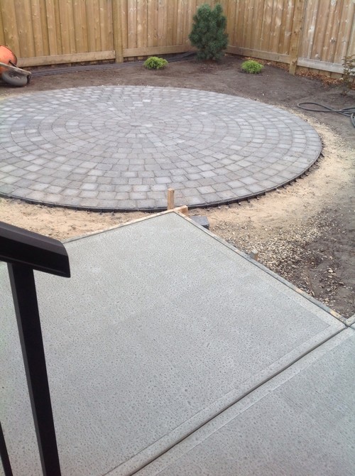 Poor Transition From Bbq Pad To Patio Fire Pit Area