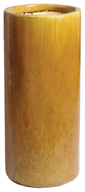 Round Tall Pot, Amber 15x36