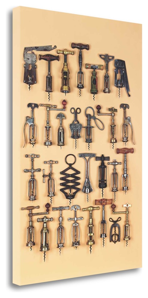 "Vintage Corkscrews" By Andrew Rose, Giclee Print on Gallery Wrap Canvas