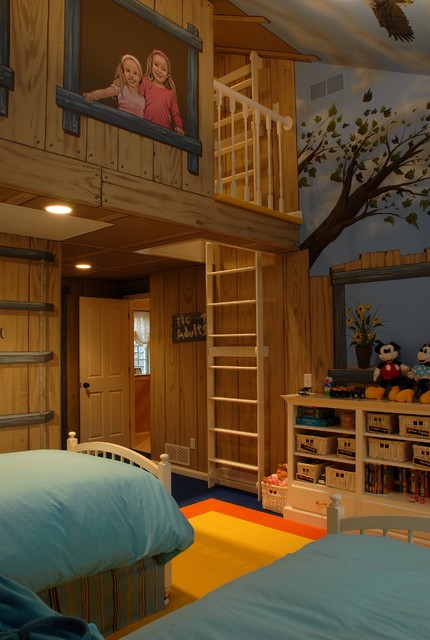 Tree House Bedroom - Eclectic - Kids - Minneapolis - by Gabberts Design