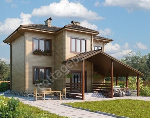 Проекты домов из бруса