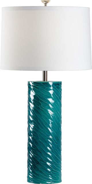Table Lamp 1-Light Green Glaze Ceramic 3-Way Medium E26 E28 Standard