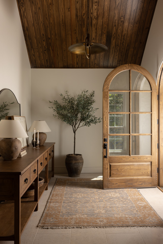 Entryway - transitional entryway idea in Orlando