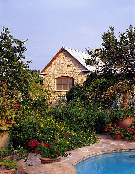 Inspiration for a rustic pool remodel in Austin