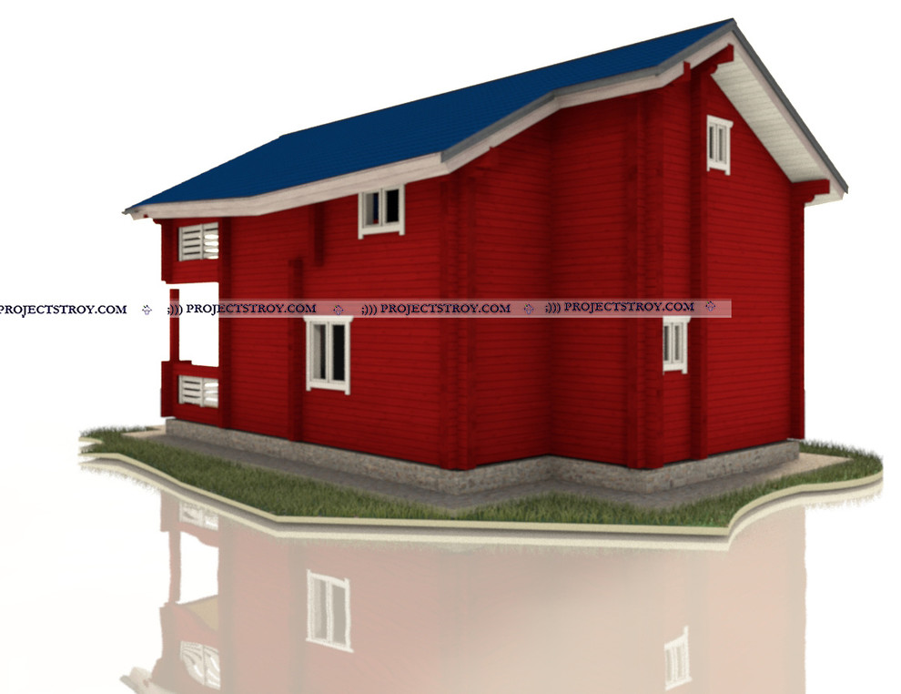 Деревянный дом из профилированного бруса