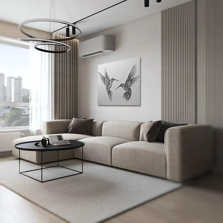 Картина с парой колибри