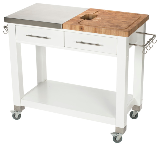 Chef Series Kitchen Workstation, White