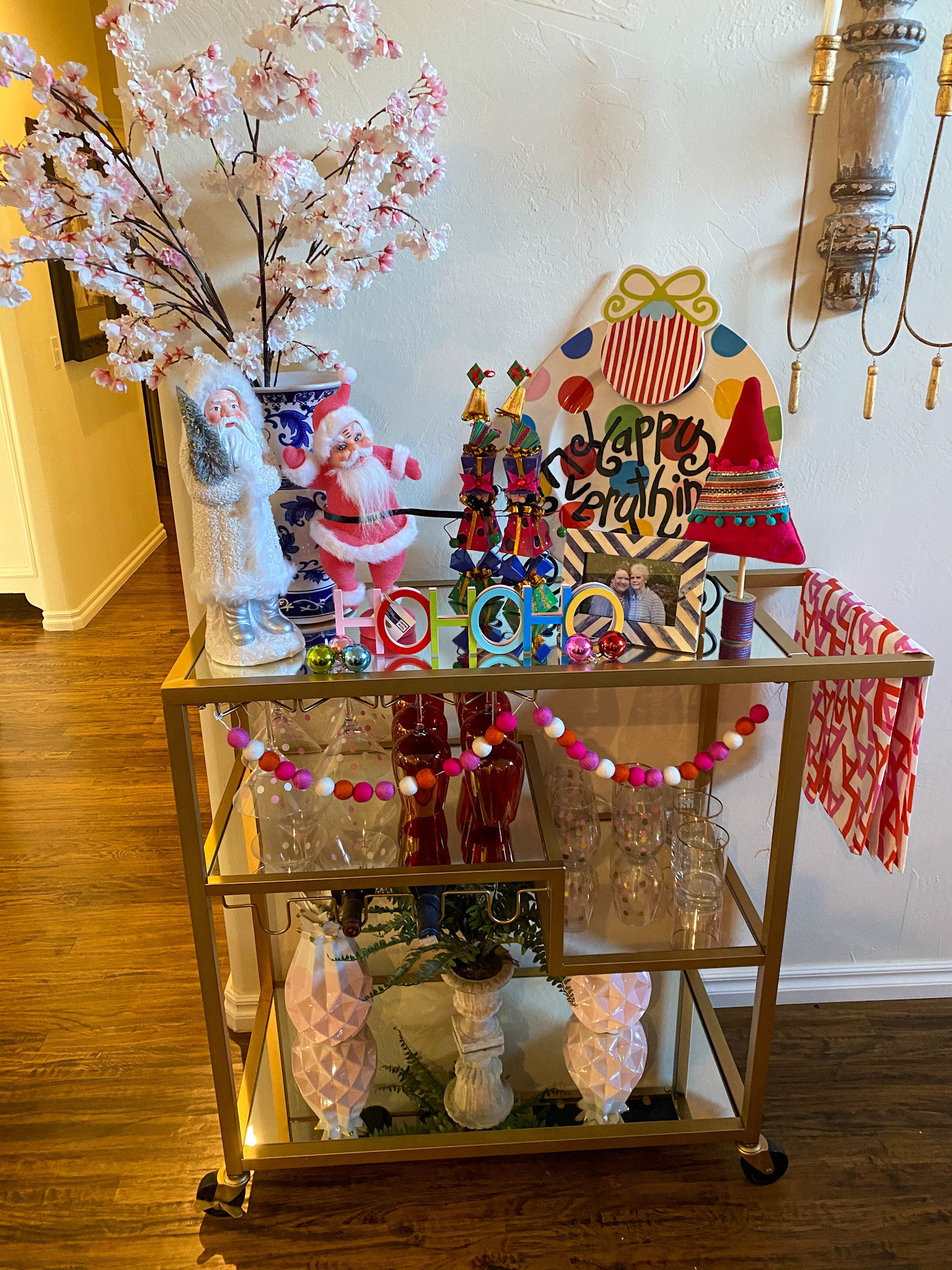 Pink Christmas Home Decor