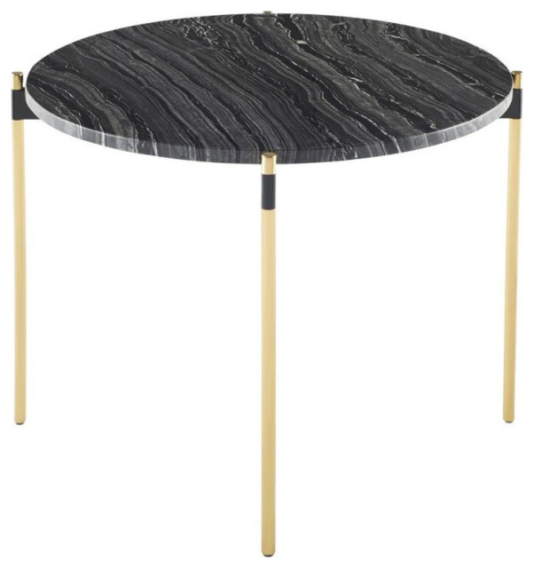 Tyson Black Wood Side Table Contemporary Side Tables And End Tables