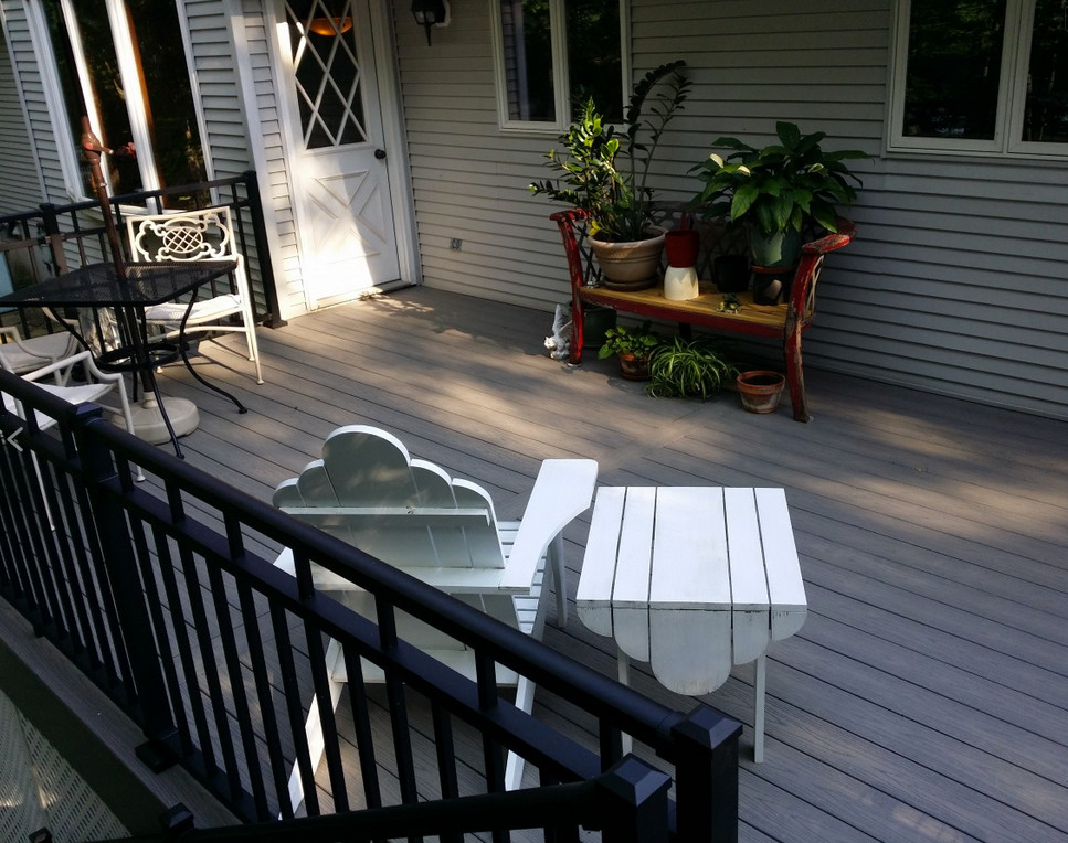 Deck - large backyard balcony deck idea with no cover