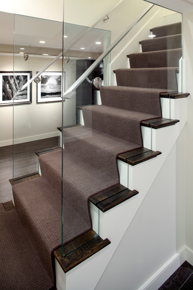 Inspiration for a contemporary staircase in Boston.