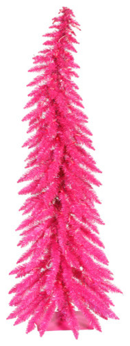 Pre Lit Whimsical Artificial Tinsel Christmas Tree Clear Light Pre Lit Whimsical Spruce Artificial Christmas Tree Pink Lights 2 5