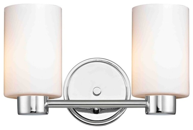 Aon Fuse Chrome Bathroom Light Transitional Bathroom Vanity Lighting By Destination Lighting