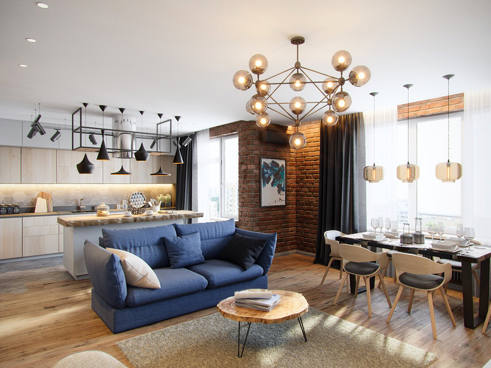 плитка под кирпич Охта в интерьере